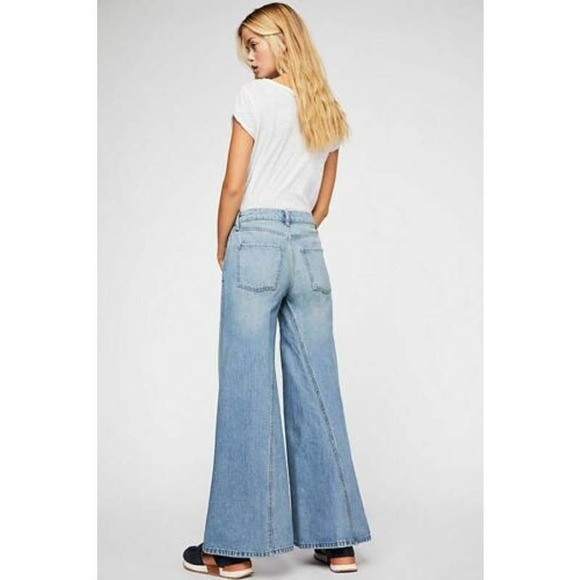 FREE PEOPLE Martha Extreme Wide-Leg high rise  size 27 - Picture 4 of 10